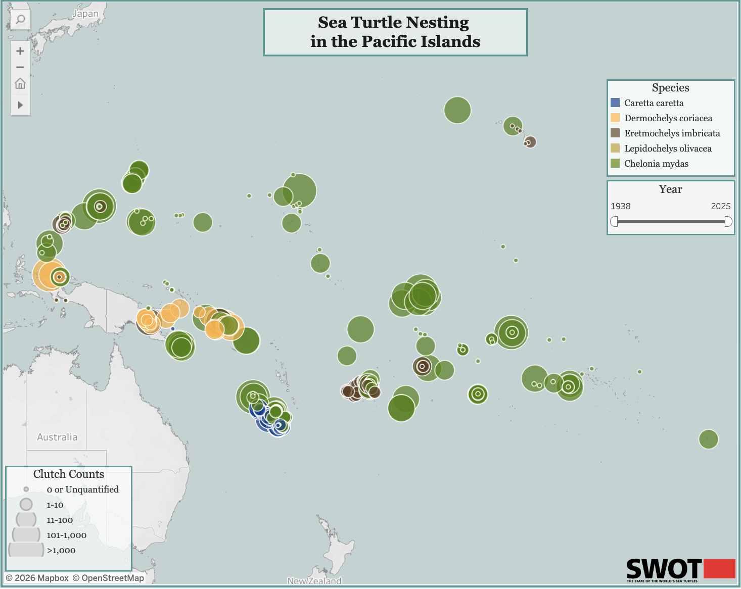 Sea Turtle Biogeography of the Pacific Islands