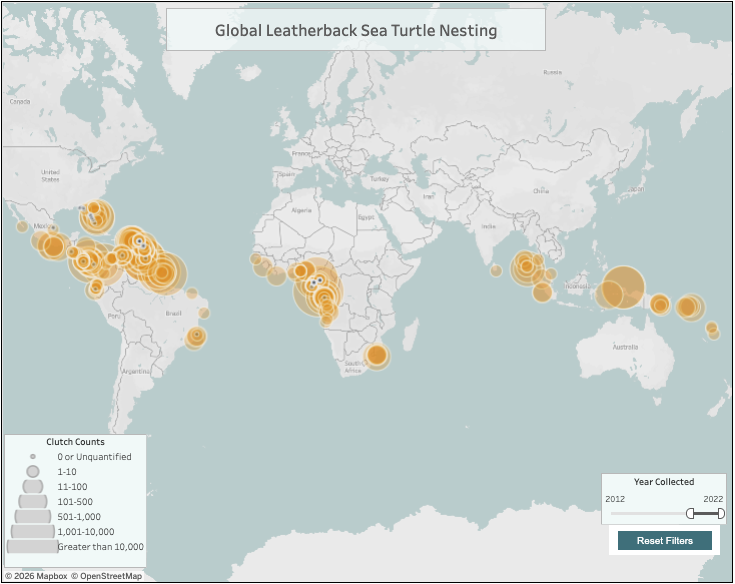 Global Leatherback Sea Turtle Nesting