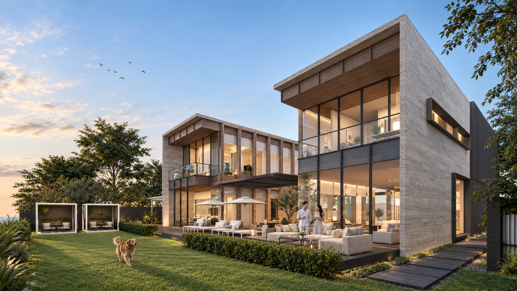 Golden Hour Modern Villa Retreat.png