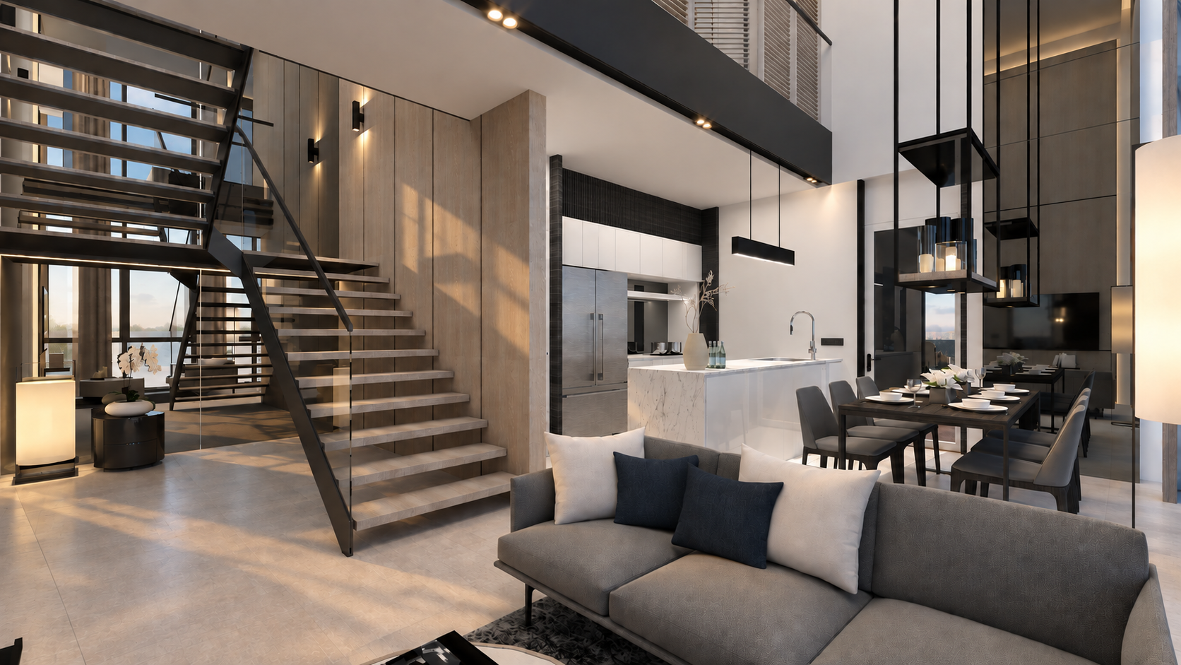 Sunlit Luxury Duplex Living Space.png