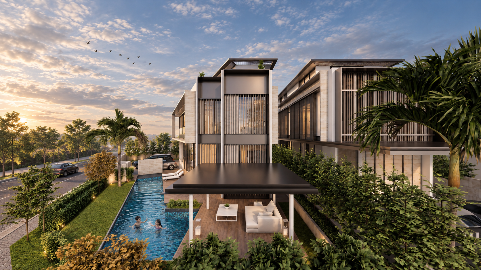 Luxury Villa Pool at Sunset.png