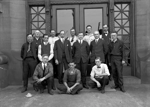 Crew for testing the No. 4 Pumping Station in Aspinwall, date unknown