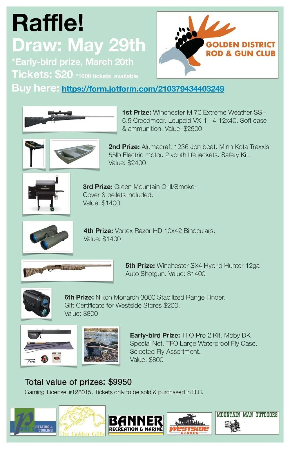 2021 Raffle Winners!