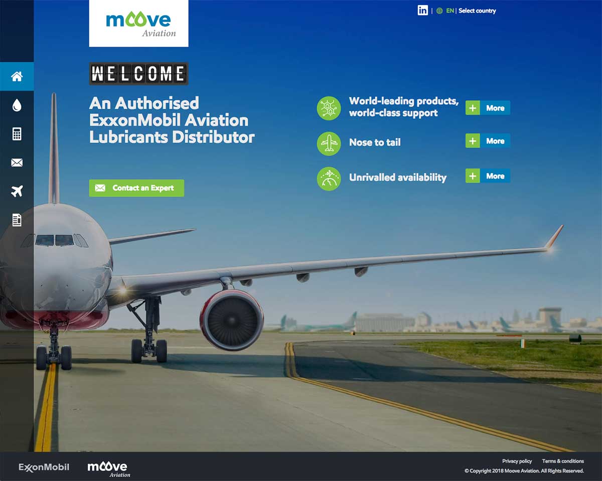 Moove ExxonMobil Aviation Lubricants Distributor in Europe