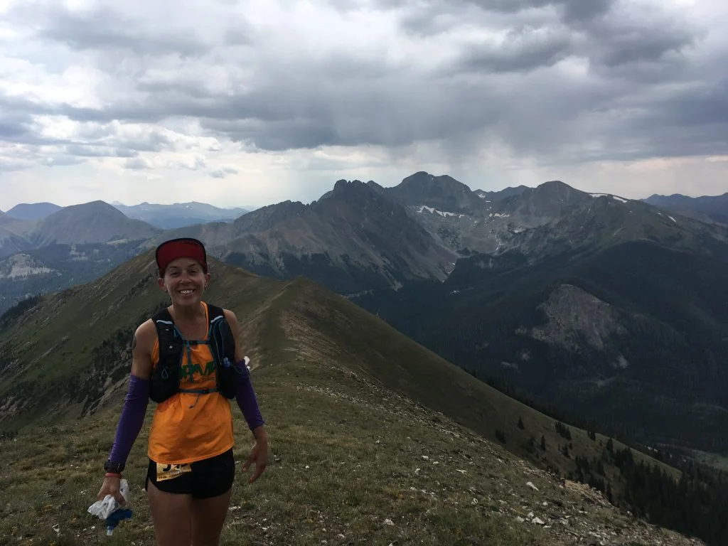 After the biggest, scariest climb of the day.