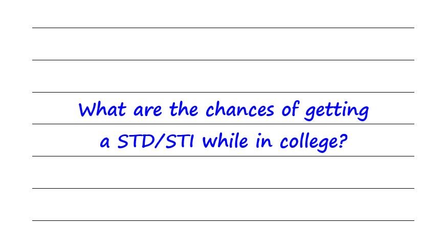 What Are The Chances Of Getting A STD/STI While In College?