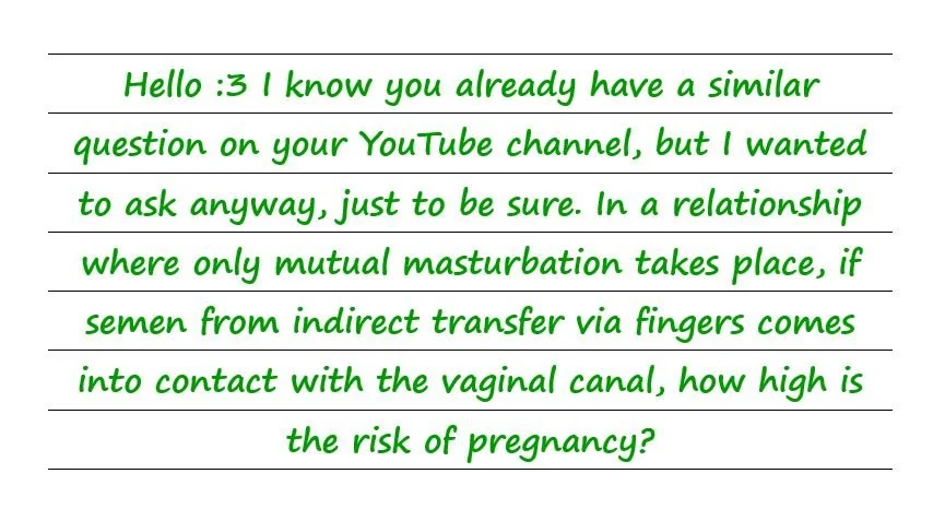 If Semen From Via Fingers Comes Into Contact With The Vagina, How High Is The Risk Of Pregnancy?