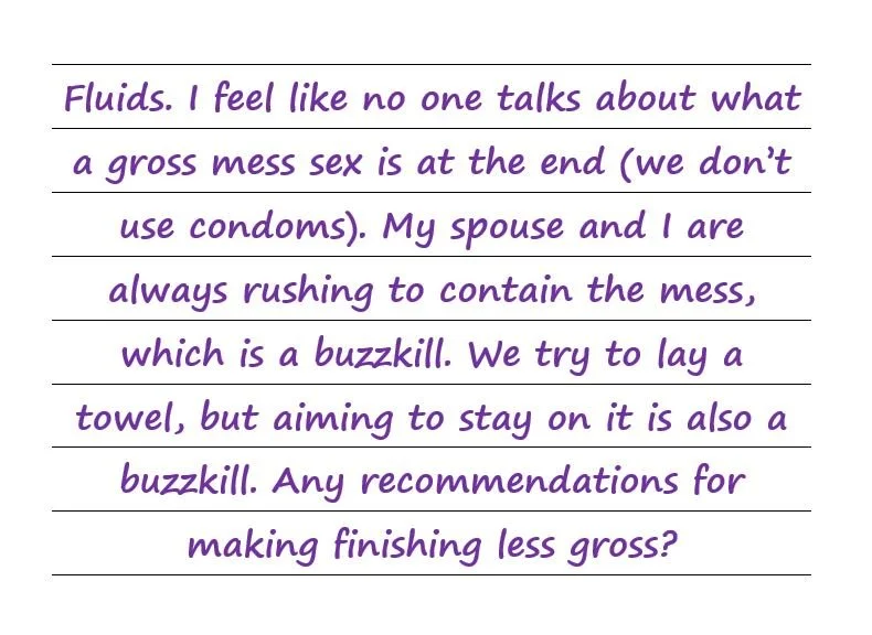 Any Recommendations For Making Finishing Less Gross?