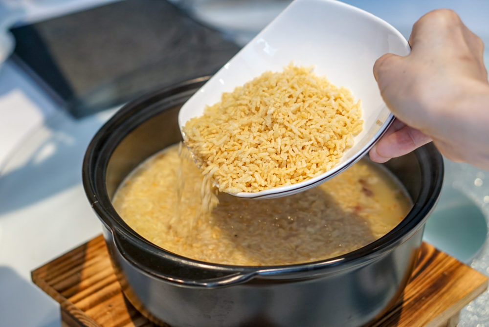 Forbidden Duck Singapore by Demon Chef Alvin Leung - Seafood Rice in Aromatic Duck Soup