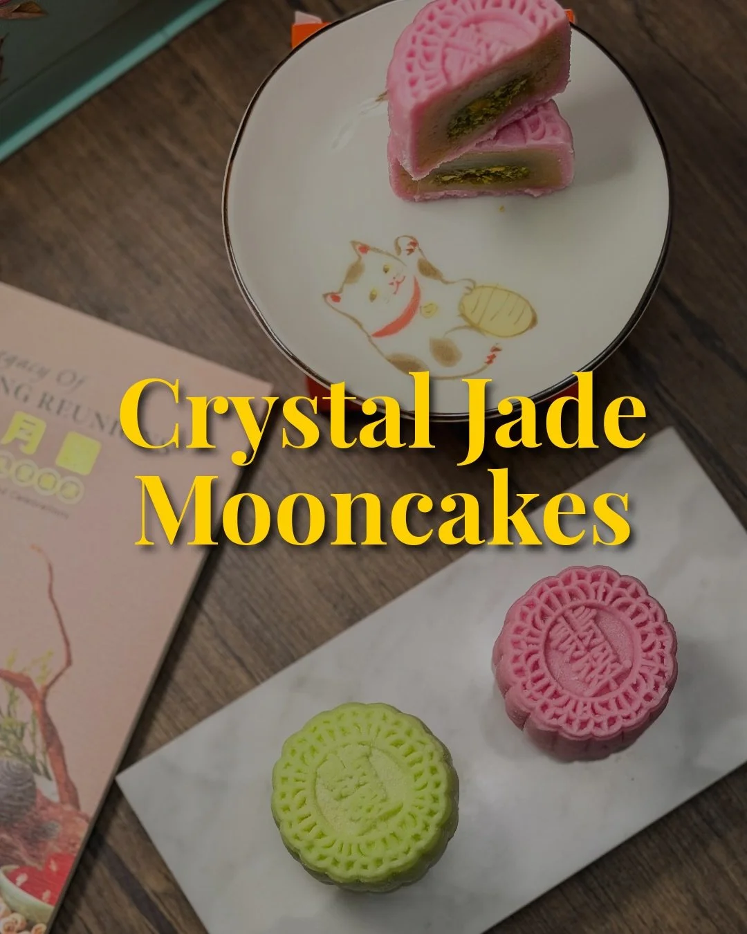 🥮🌝 Happy Mid-Autumn Festival!
Celebrations made better with @crystaljade.sg&rsquo;s Petite Snow Skin mooncakes. New this year are the Roasted Peanut with Mung Bean (that I really enjoyed) and Pistachio with White Lotus mini snow skin mooncakes. Box