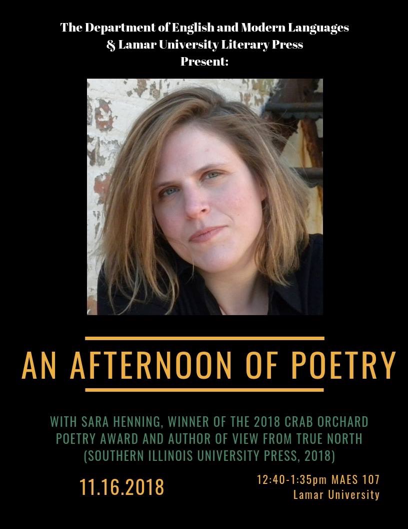 Visting Writer, Lamar University