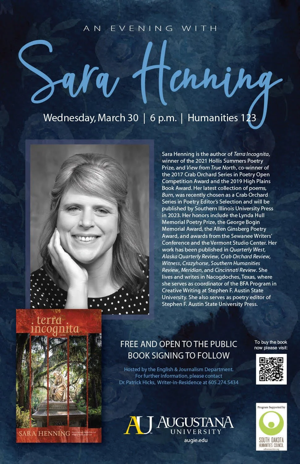 Reading at Augustana University (In Person)