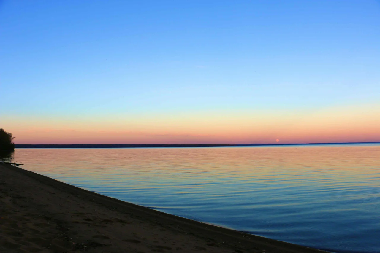 'Moonrise Over Cold Lake'