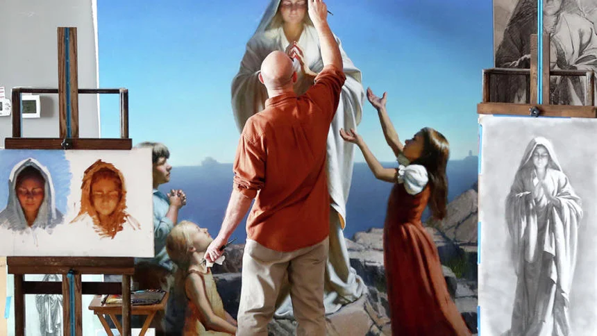 Ave Maria: Art gift wows Stella Maris Academy students