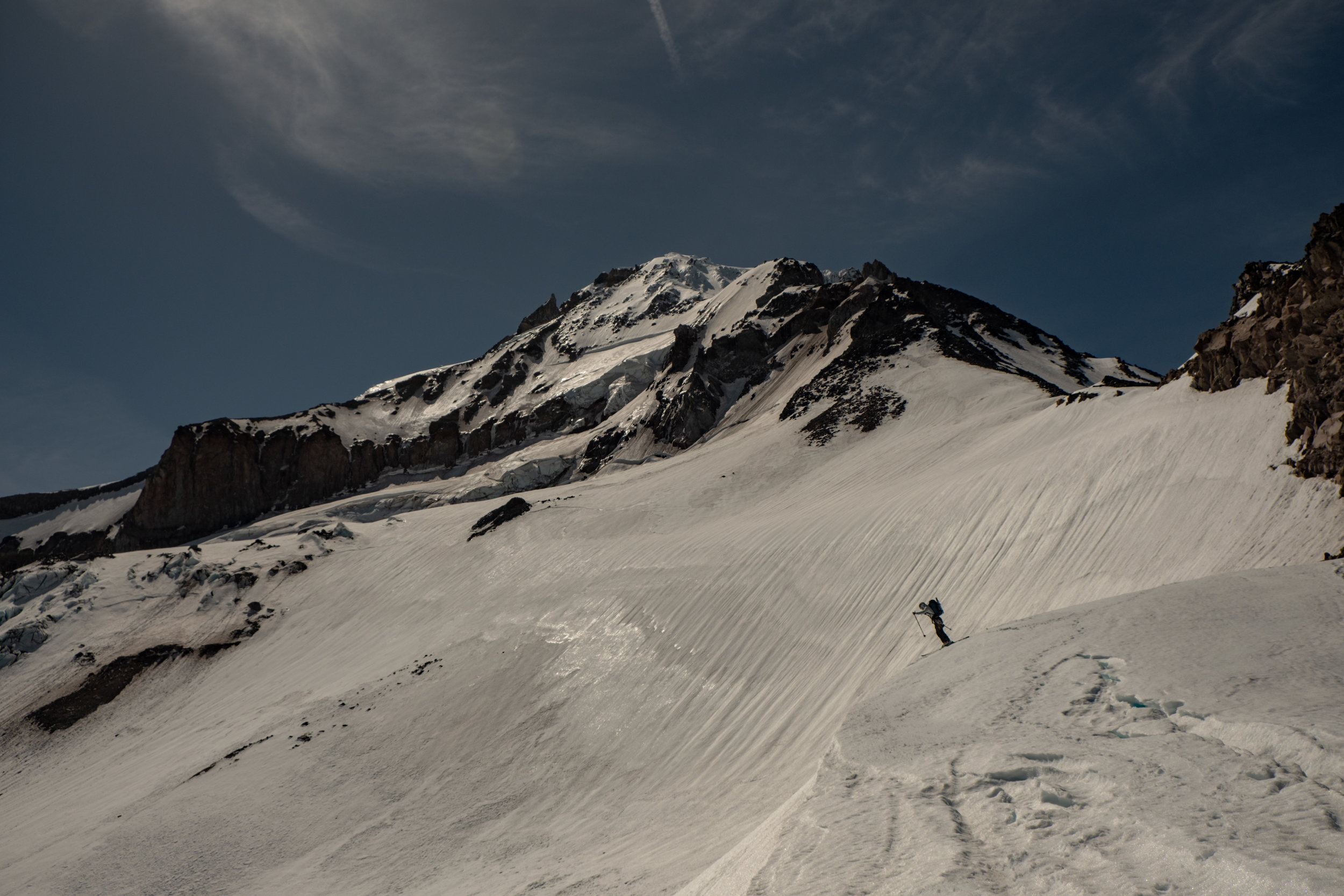 Ryan sending it onto the Ladd Glacier