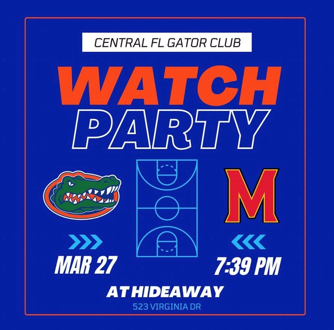 Basketball Watch Party: Florida Gators vs. Maryland Terrapins 