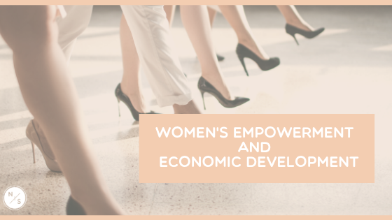 Women walking together in heels