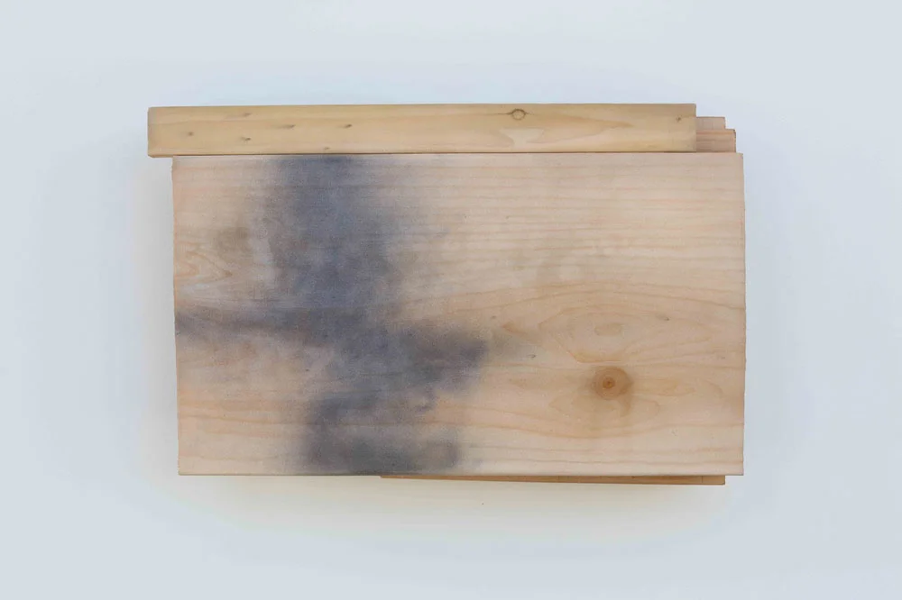 Wood Assembly with Blue, 2017