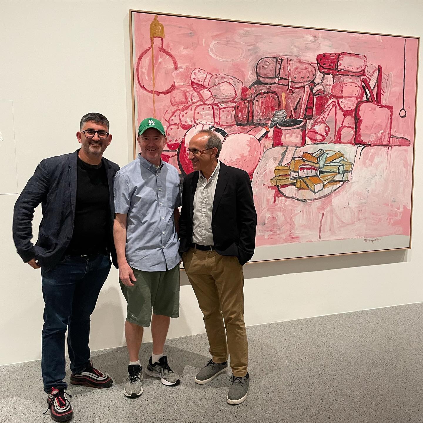 Super fun random chance encounter with Harry Cooper and Mark Godfrey, two of the four curators for the exhibition, Philip Guston Now. Was lucky enough to see it first in Boston, then Houston, and now, at the National Gallery of Art in Washington DC. 