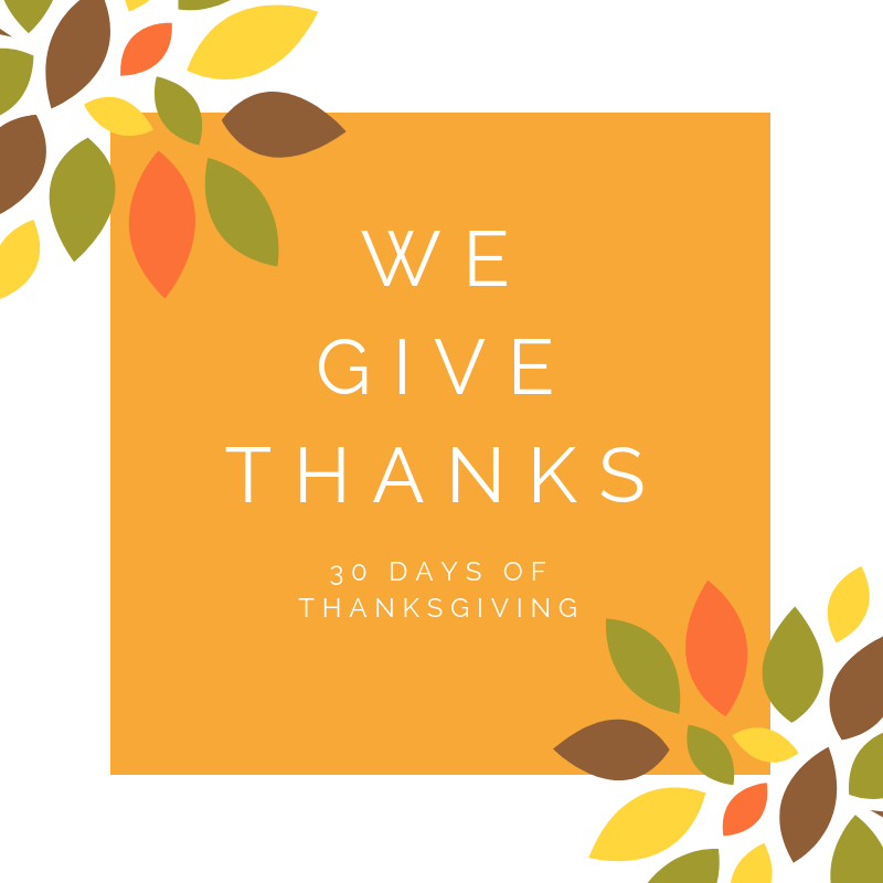 30 Days For Giving Thanks