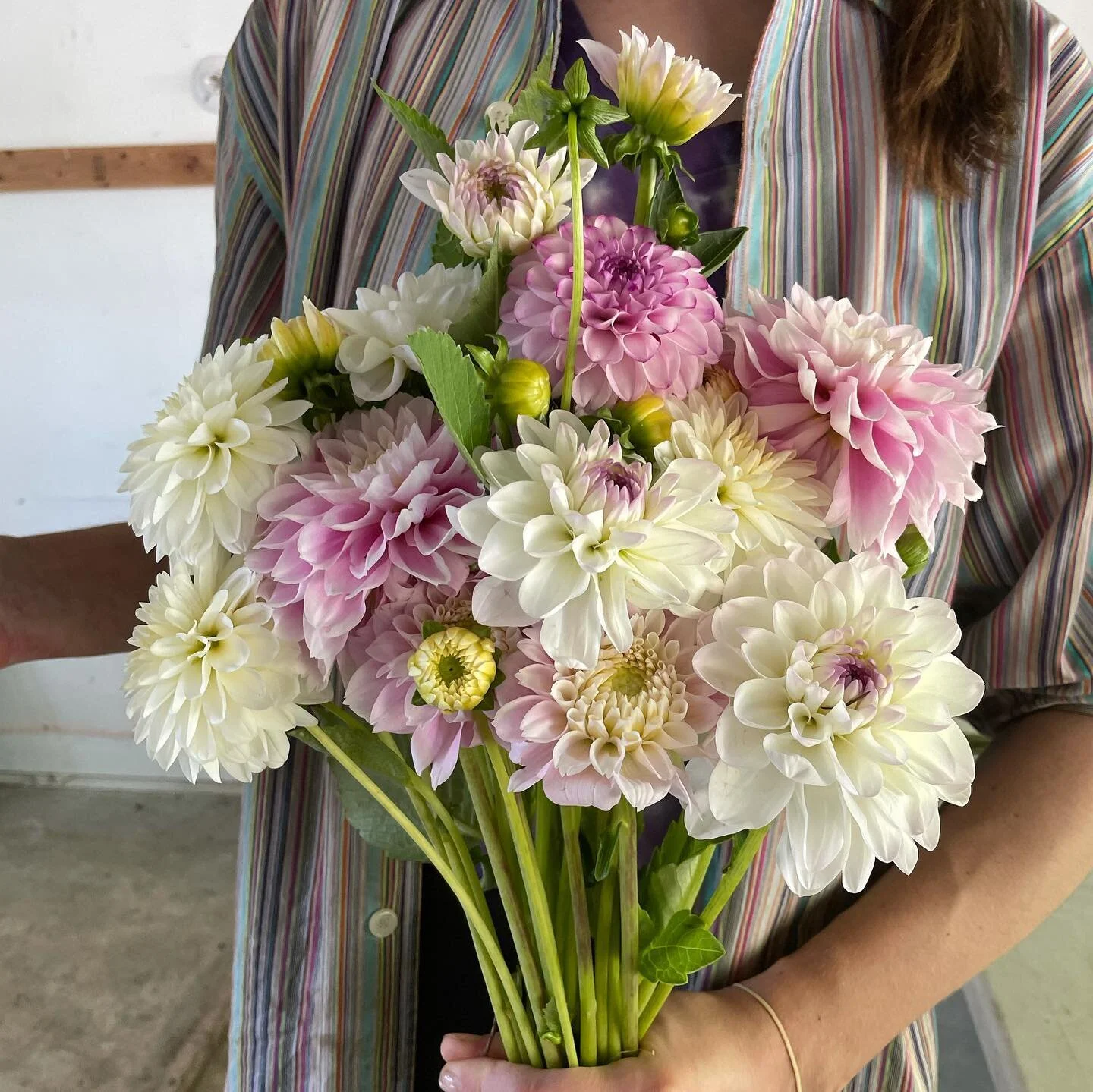 Preparing wedding flowers with @spacetwinsprovisions last night for this weekend &amp; the celebrations ahead ❤️. Now to make 220 more bud vase arrangements 😇😇😇. Thank you Diamond  Day @diamonddaybouquet for adding some beautiful sunnies &amp; other mixes to our haul. It&rsquo;s so fun to play with more flowers this week from another local grower ✨ it feels like such a treat! #growyourownweddingflowers #farmwedding