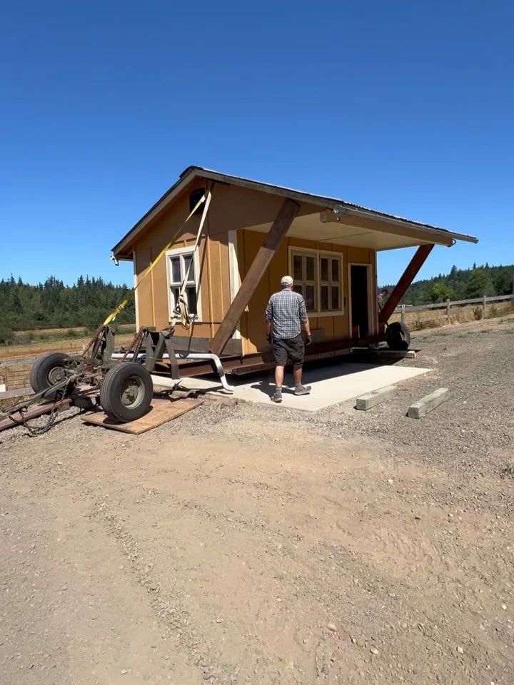 FARM STORE :) many steps still needed and coming. Thank you to Karyn and the @reddogfarmchimacum team for passing this legendary shop forward and letting us continue to open its doors (eventually). And also big thanks to Johnny for moving it here ont