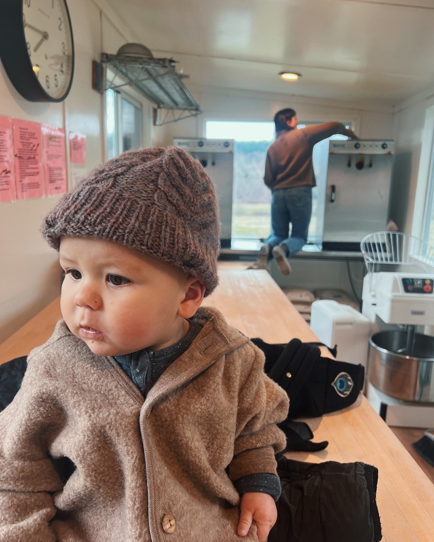 Winter days in the bakery 👩🏻&zwj;🍳- a little reset with small hands close by.

That same week we tackled bottling our homemade cider and a small batch of shiro plum wine (150 swing tops filled!). Lots of bottle washing, racking, and good vibes.

T