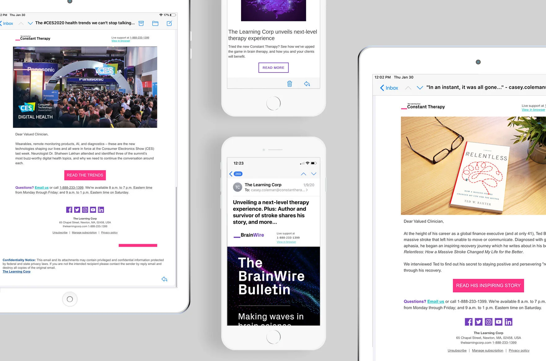 Constant Therapy, Email Marketing