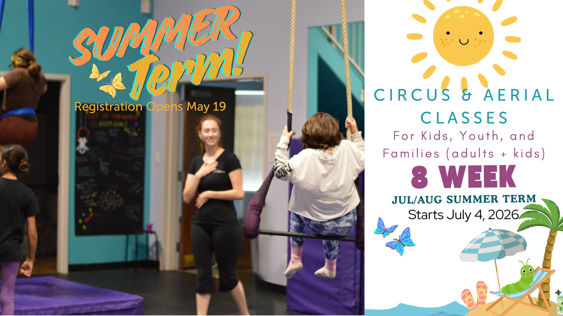 Classes for Kids, Youth, and Families, Summer Term!