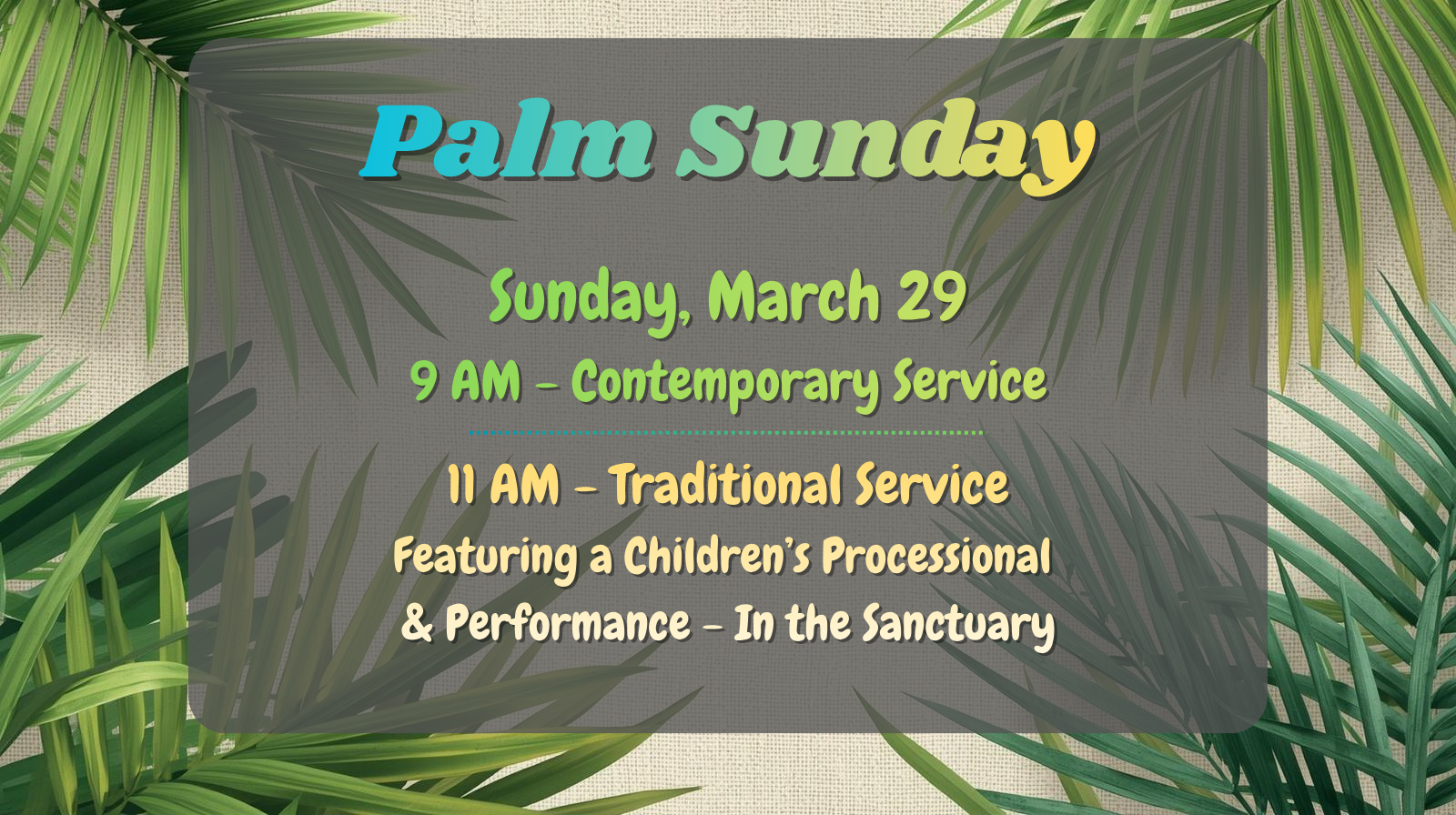 Palm Sunday