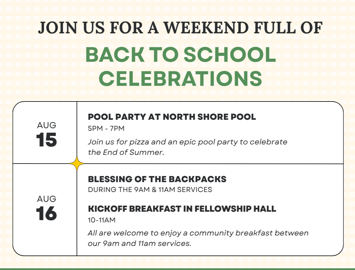 Back to School Weekend!
