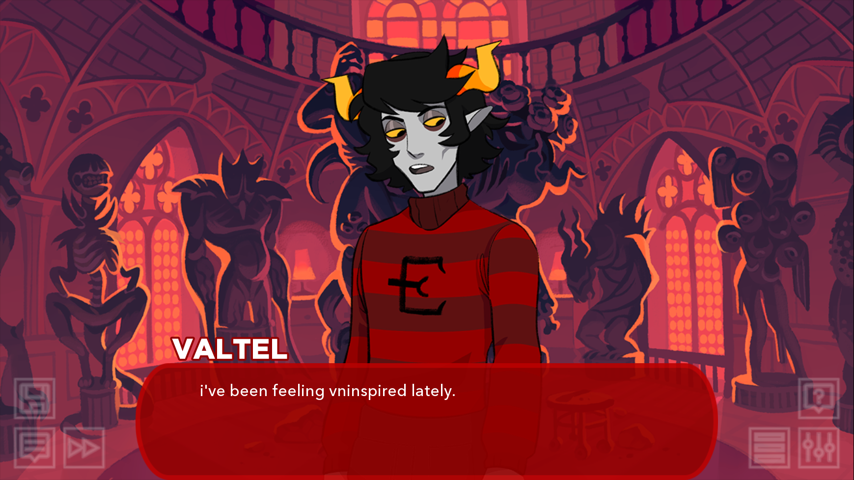 Valtel’s quirk — using v’s instead of u’s and vv’s instead of w’s — is inspired by Latin, in line with his Classical Art aesthetic.