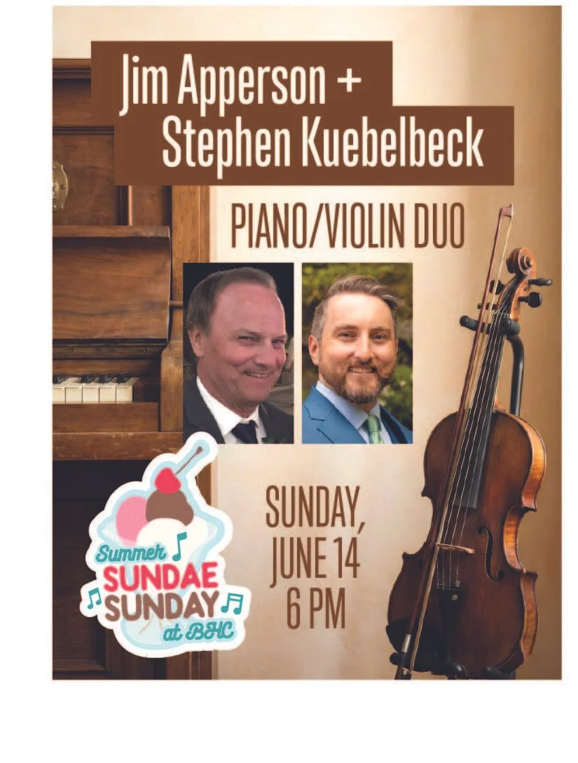 Jim Apperson &amp; Stephen Kuebelbeck Concert - Summer Sundae Sunday