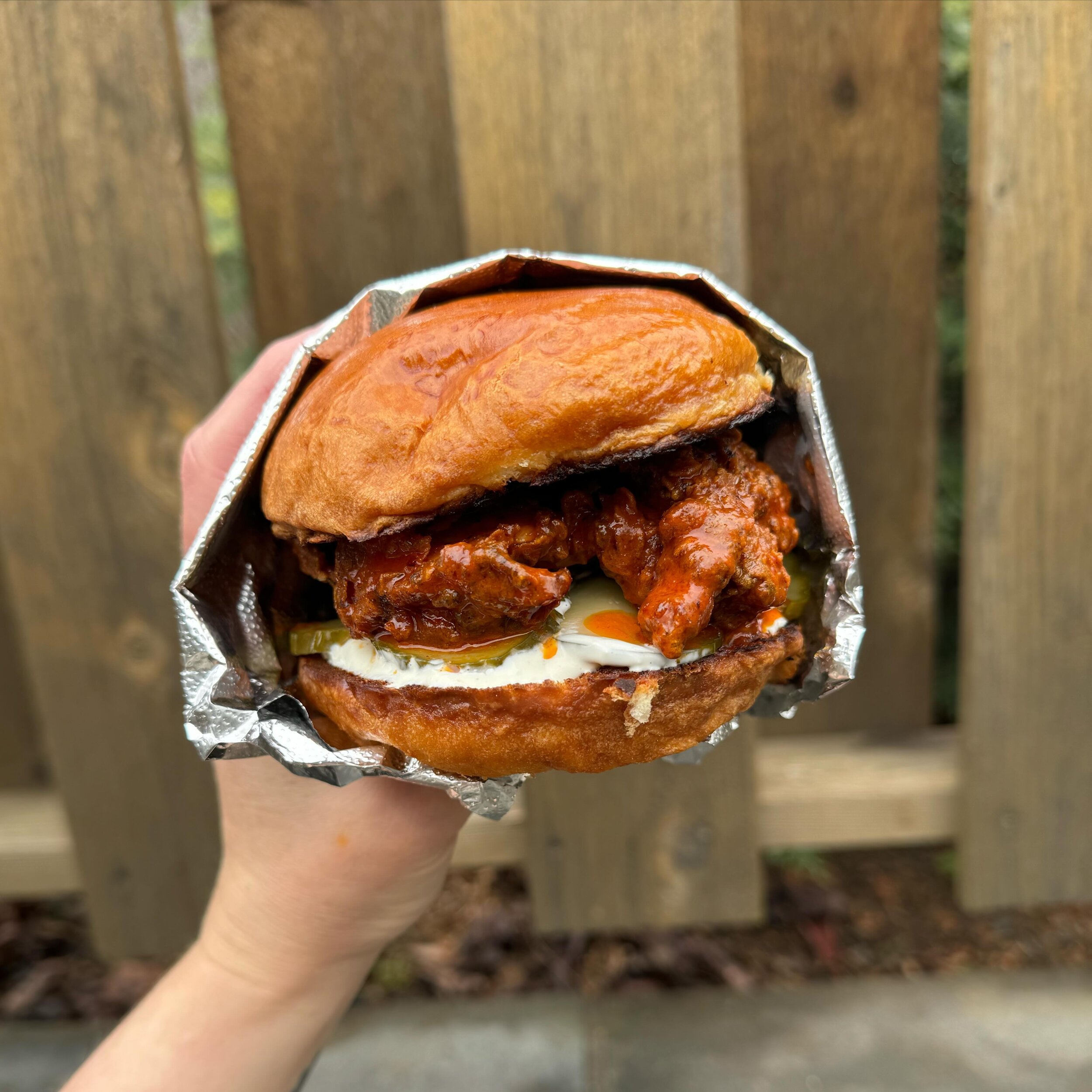 Small change to our hot sandwich special today!

We have a buffalo fried chicken sandwich with pickles and blue cheese dressing on toasted brioche! Available today and tomorrow till 3pm.

We&rsquo;ll have the b&aacute;nh m&igrave; from the news lette