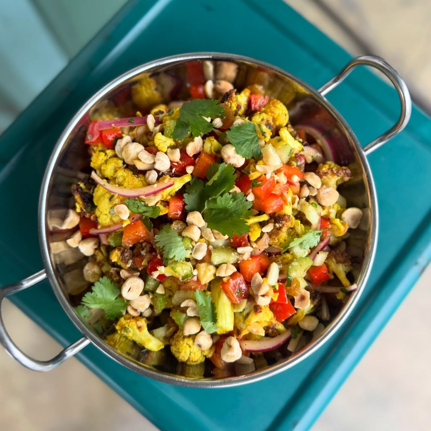 Roasted cauliflower salad is in our deli case and oh so delicious! 🥗 🌿