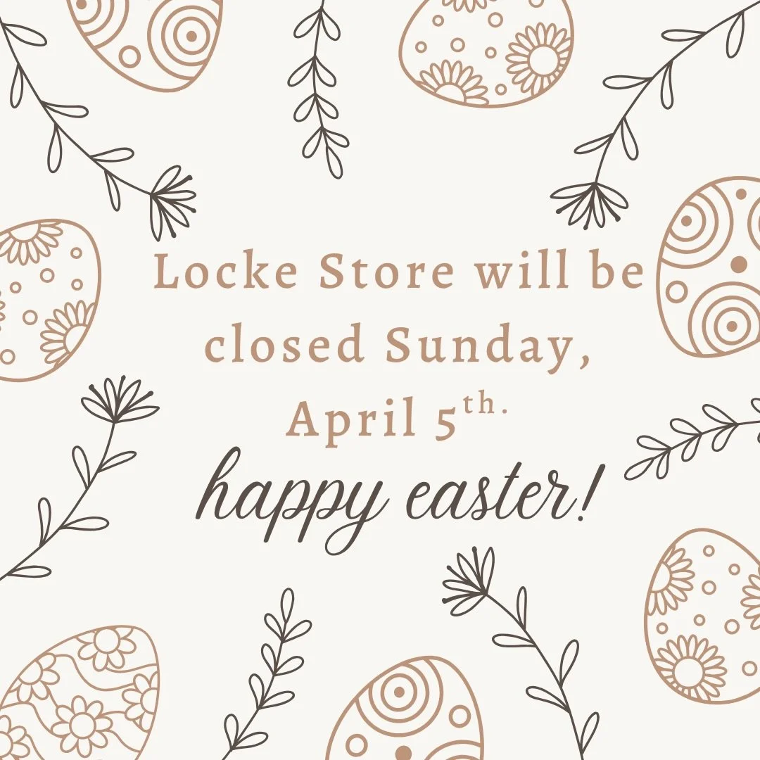 We will be closed this Sunday for Easter!
Make sure to come in on Saturday and stock up on goodies for your holiday plans. 🐣 🐰 
We look forward to seeing you again Monday, April 6th.
