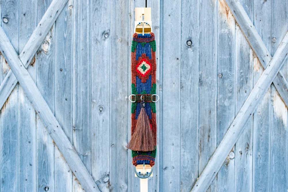 Cinch Mohair 17 Brins Avec Boucles, Taille 34, American Heritage Equine, Neuf