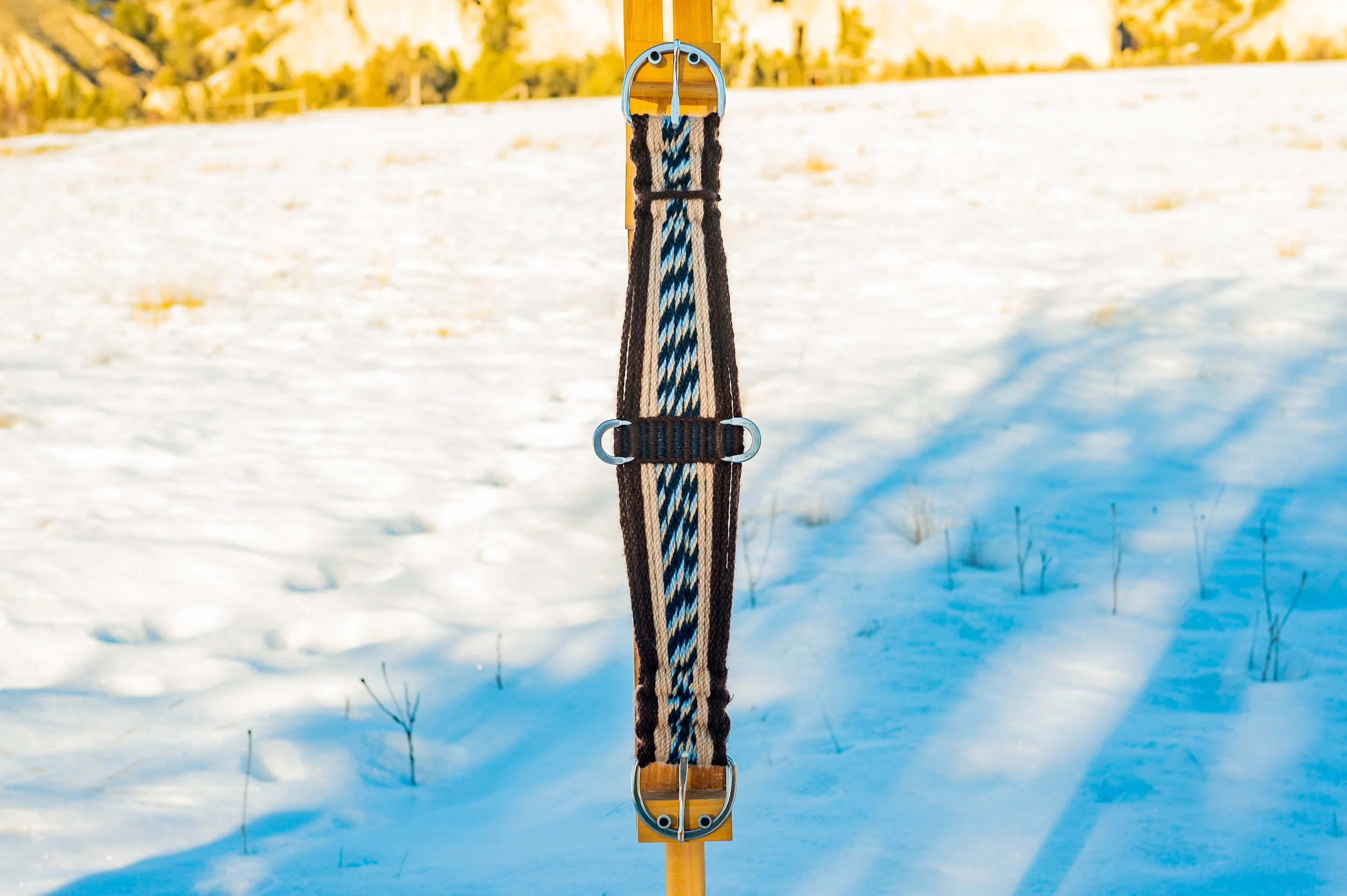 Double Layer Woven Mohair Cinch