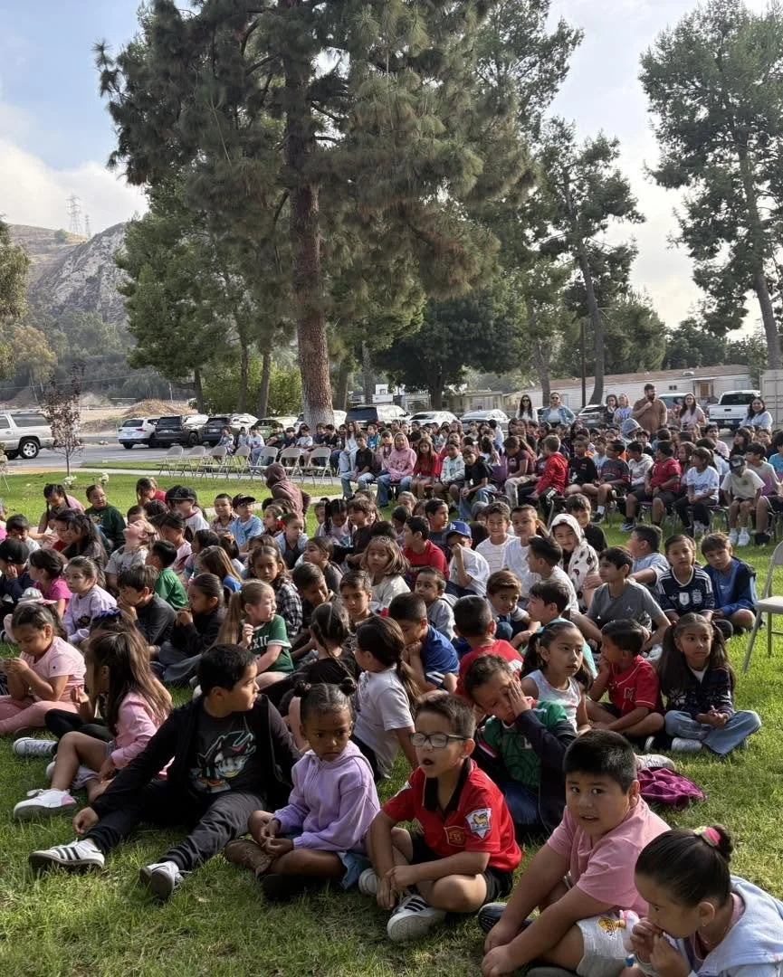 Piru Elementary staff and students celebrate their recognition.