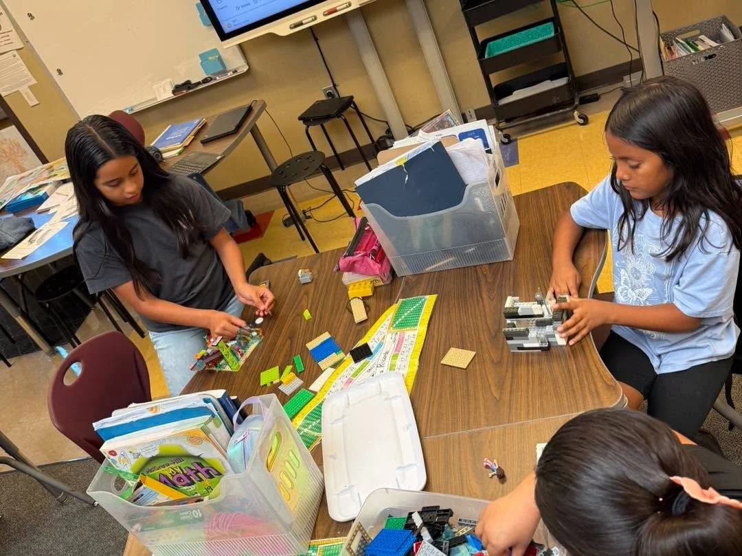 Rio Vista students develop ideas through LEGO building.