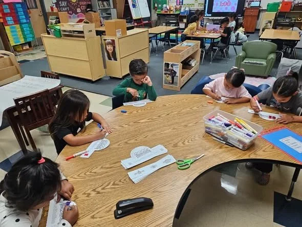Mountain Vista TK students celebrate Constitution Day together.