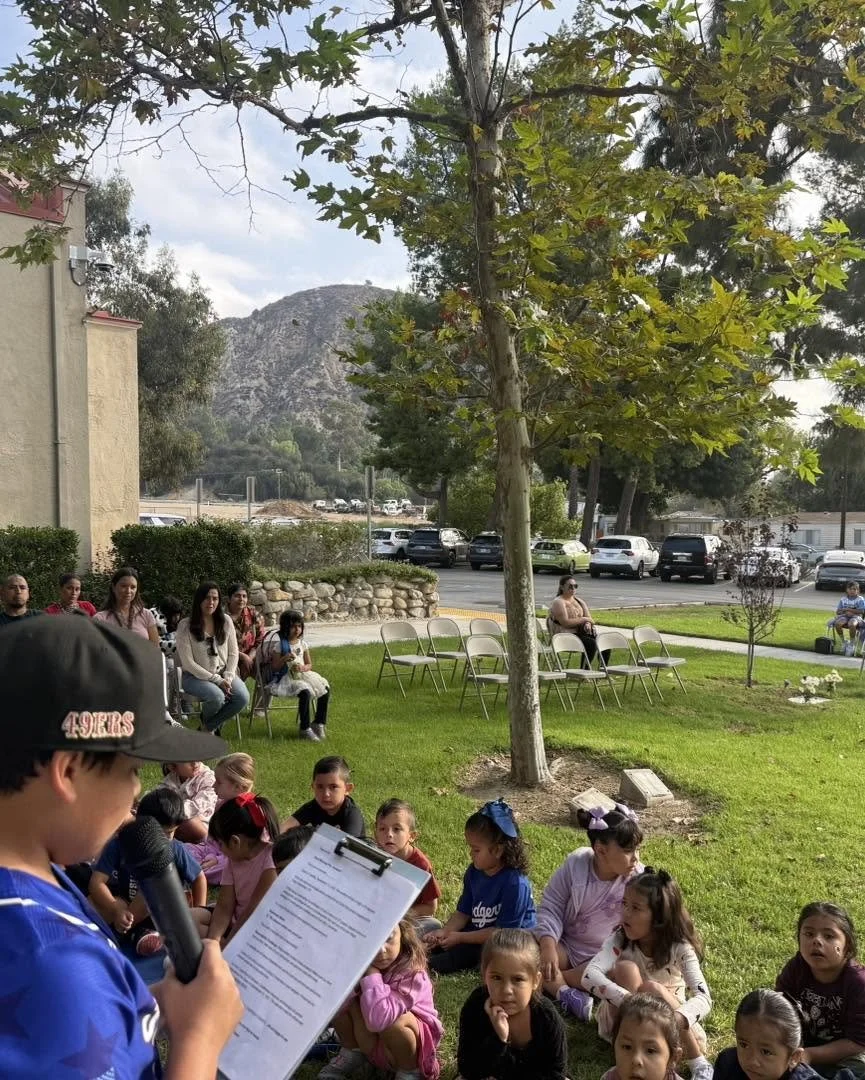 Students and staff participate in Piru Elementary’s recognition ceremony.
