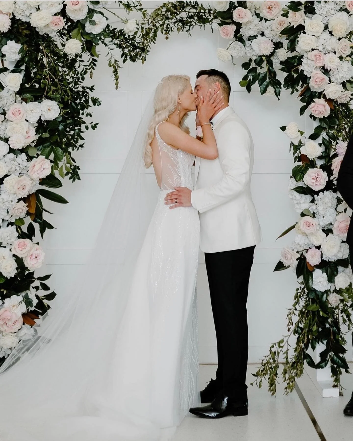 Tahlia + Hayden 💖 
⁣
Venue:⁣ @greystoneestate_huntervalley 
Videography: @wildwood_cinematic⁣
Photography: @for_modernromantics⁣
Gown:⁣ @corston_couture 
Suiting:⁣ @rundletailoring 
Florals &amp; Styling:⁣ @peoniesboutiqueweddings 
Hair &amp; Makeup