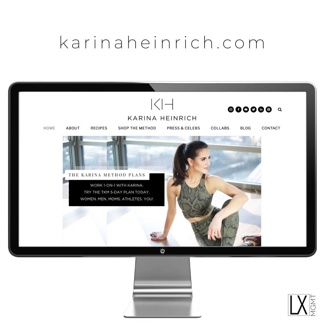 Karina Heinrich Web Site Design