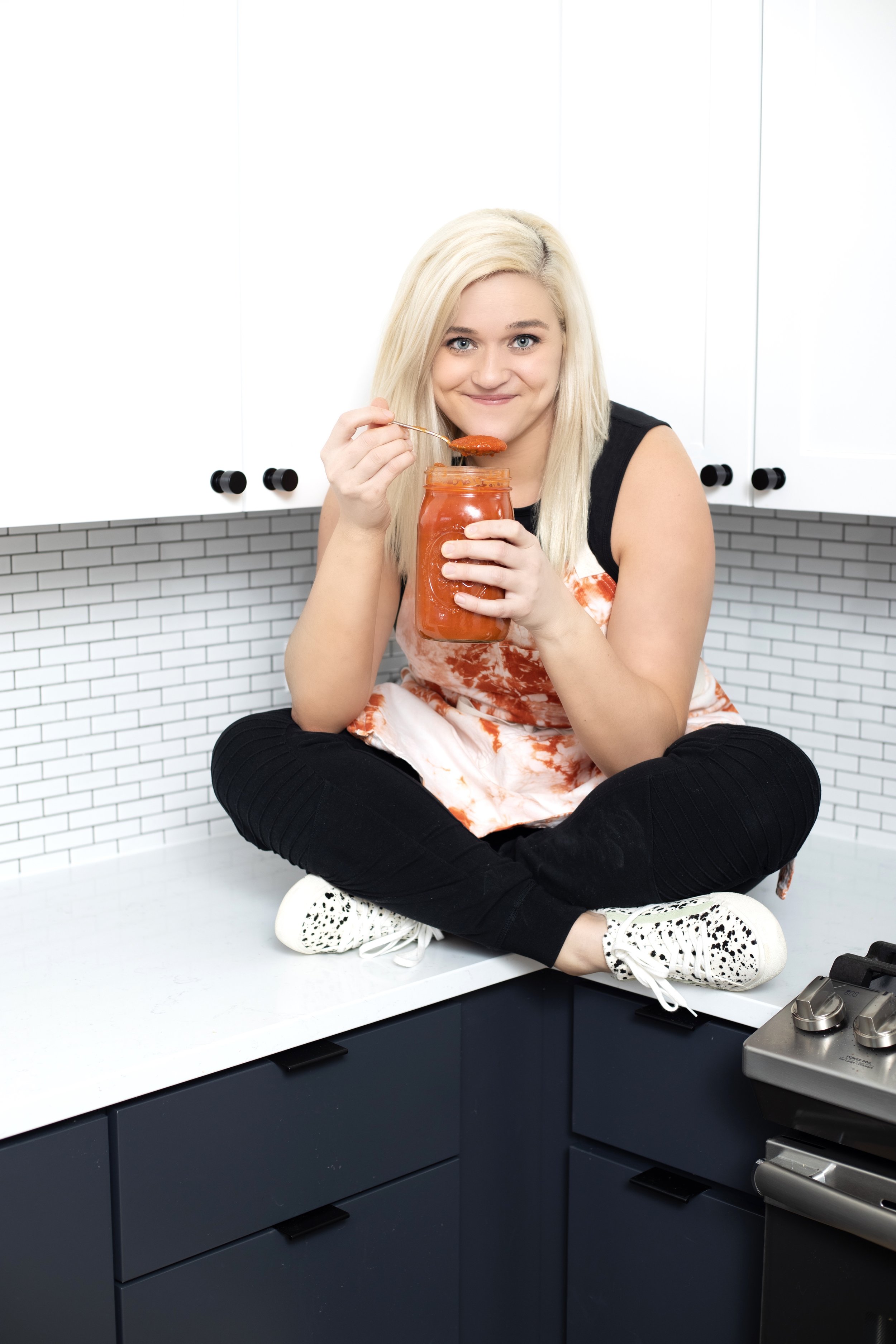 Grace Goudie_Holding Tomato Sauce 2021_Credit to LX MGMT.jpg