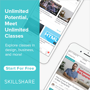 We use Skillshare * to up level our knowledge and skills. They have classes for everything a creative or entrepreneur could need. I love that the classes are videos and most have prompts and resources to take action with. Click here * to sign up for one month of unlimited free classes.