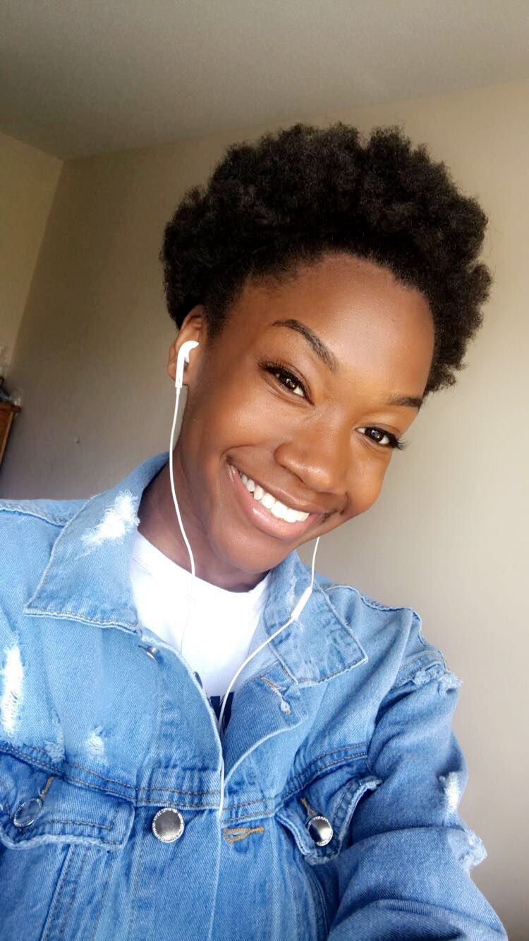 My hair before it fell off!