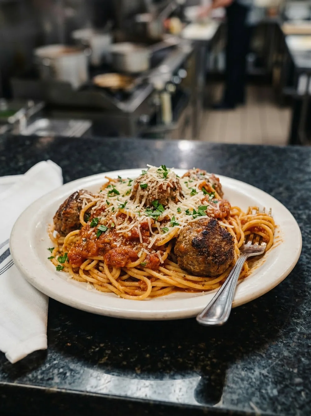 Spaghetti & Meatballs at Lemmo's Grill Moorpark