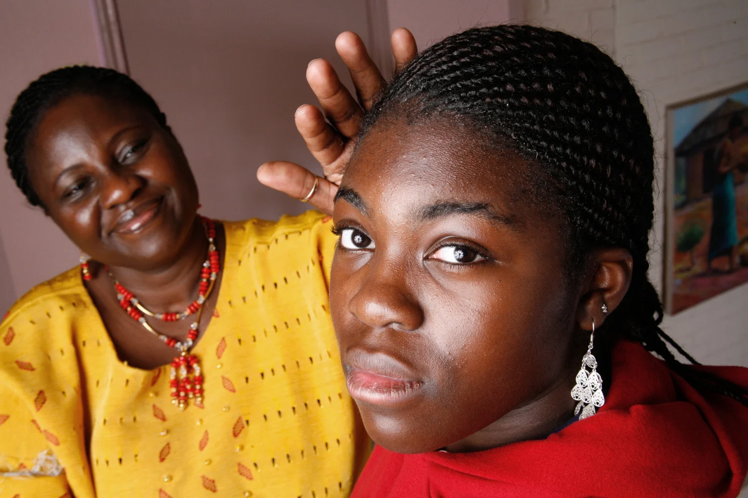 Teenage Girl and Her Mother