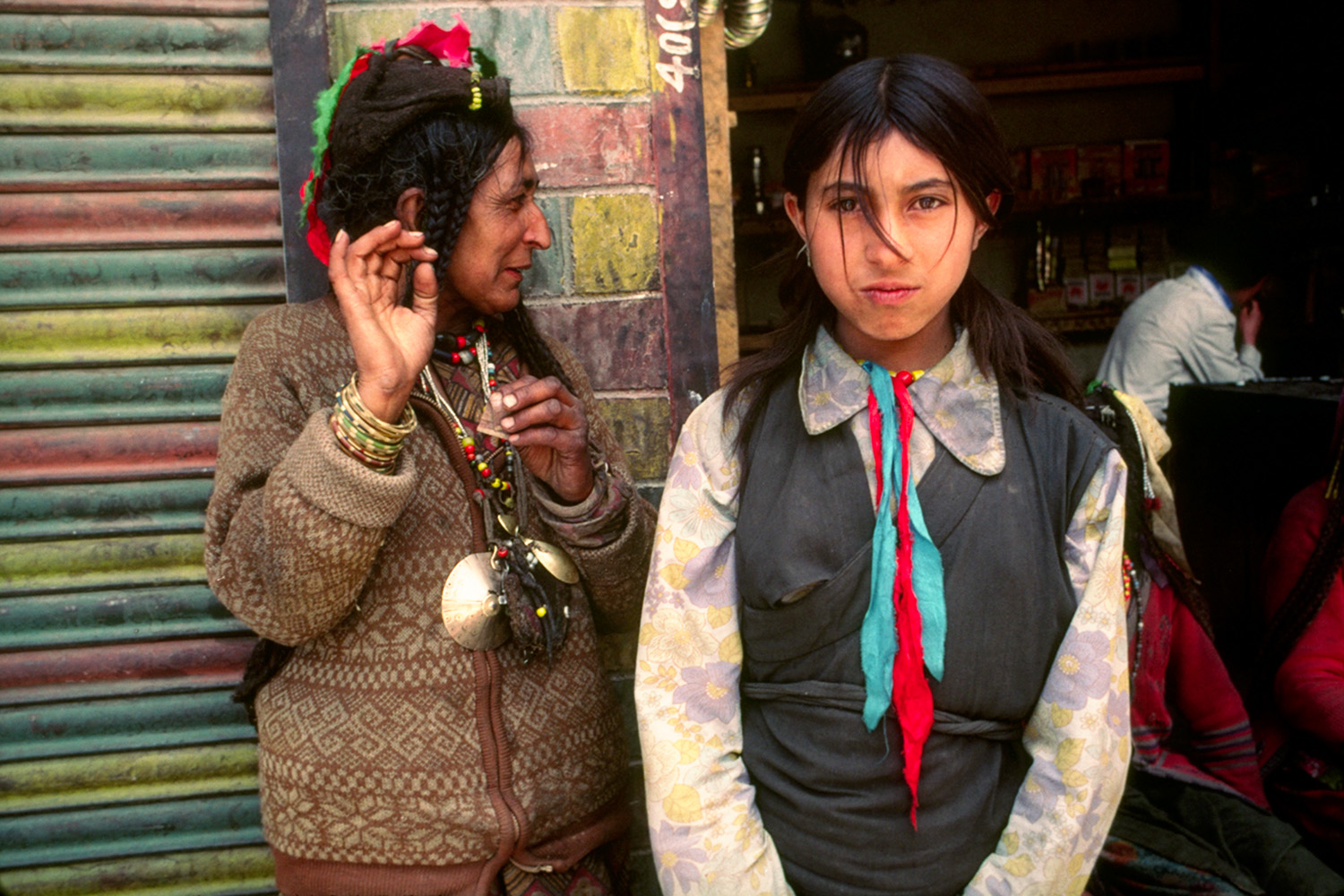  Woman and School Girl - Leh, Ladakh 